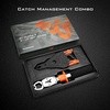 image:imageKastKing Fishing Pliers Fish Lip Gripper or Fish Scale Combo Saltwater Resistant Fishing Tools Fishing Gear with Rubber Handle Lanyard Line Cutter Hook Remover with Sheath Ice Fishing Gift Men