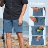 image:imageKastKing Mens Fishing Shorts Hiking Shorts Quick Dry Comfortable UPF 50 7 Pockets Shorts for Men 105 InseamSlate Blue