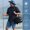image:imageKastKing Mens Fishing Shorts Hiking Shorts Quick Dry Comfortable UPF 50 7 Pockets Shorts for Men 105 InseamSlate Blue