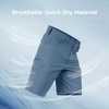 image:imageKastKing Mens Fishing Shorts Hiking Shorts Quick Dry Comfortable UPF 50 7 Pockets Shorts for Men 105 InseamSlate Blue