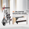 image:imageKastKing GravityLock V8 Multifunction Fishing Rod Holder Wall Mounted Fishing Rod Rack Holds 8 Fishing Rods or Combos One Adjustable Clip Patented Builtin Line Spooler amp Cutter HeavyDuty GripAV8 Store 8 Combos With Line Spooler  1 Pack