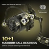 image:imageKastKing Spartacus Defender TwinTip Fishing Rod and Reel Combo Spinning amp Baitcaster Combo KastFlex IM7 Graphite 2Piece Blanks with Backup Tip Section PTS System EVA HandlesSpin60 Ml2000 Reel 2pcs Extra Tip