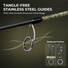 image:imageKastKing Spartacus Defender TwinTip Fishing Rod and Reel Combo Spinning amp Baitcaster Combo KastFlex IM7 Graphite 2Piece Blanks with Backup Tip Section PTS System EVA HandlesSpin66 M2000 Reel 2pcs Extra Tip