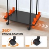 image:imageKastKing V12 Gear Trolley Indoor Fishing Rod Holder for 12 Combos 3Tier Fishing Rod Rack With Peg Wall Patented Builtin Line Spooler Mobile Tackle Storage Cart With Locking WheelsBPro Model 12 Rods