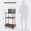 image:imageKastKing V12 Gear Trolley Indoor Fishing Rod Holder for 12 Combos 3Tier Fishing Rod Rack With Peg Wall Patented Builtin Line Spooler Mobile Tackle Storage Cart With Locking WheelsBPro Model 12 Rods