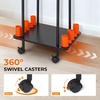 image:imageKastKing V12 Gear Trolley Indoor Fishing Rod Holder for 12 Combos 3Tier Fishing Rod Rack With Peg Wall Patented Builtin Line Spooler Mobile Tackle Storage Cart With Locking WheelsAStandard Model 10 Rods