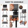 image:imageKastKing V12 Gear Trolley Indoor Fishing Rod Holder for 12 Combos 3Tier Fishing Rod Rack With Peg Wall Patented Builtin Line Spooler Mobile Tackle Storage Cart With Locking WheelsAStandard Model 10 Rods