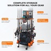 image:imageKastKing V12 Gear Trolley Indoor Fishing Rod Holder for 12 Combos 3Tier Fishing Rod Rack With Peg Wall Patented Builtin Line Spooler Mobile Tackle Storage Cart With Locking WheelsAStandard Model 10 Rods