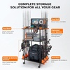 image:imageKastKing V12 Gear Trolley Indoor Fishing Rod Holder for 12 Combos 3Tier Fishing Rod Rack With Peg Wall Patented Builtin Line Spooler Mobile Tackle Storage Cart With Locking WheelsBPro Model 12 Rods