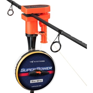 image:imageKastKing TrueWind ClampOn Fishing Line Spooler Portable Fishing Reel Spooler for Spinning amp Baitcasting Reels No Line Twist Adjustable Tension Builtin Line CutterOrange