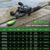 image:imageKastKing Zephyr DualTip Fishing Rod and Reel ComboSpinning amp Baitcaster ComboDual Tips Section for Different PowersIM6 Graphite 2Piece Rod with Extra TipSensitive amp PowerfulFreshwater FishingCast 60 Ml M Dualtip Rod  Right Handedblack