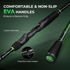 image:imageKastKing Zephyr DualTip Fishing Rod and Reel ComboSpinning amp Baitcaster ComboDual Tips Section for Different PowersIM6 Graphite 2Piece Rod with Extra TipSensitive amp PowerfulFreshwater FishingSpin 70 M Mh Dualtip Rod  3000 Reelblack