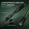 image:imageKastKing Zephyr DualTip Fishing Rod and Reel ComboSpinning amp Baitcaster ComboDual Tips Section for Different PowersIM6 Graphite 2Piece Rod with Extra TipSensitive amp PowerfulFreshwater FishingSpin 60 Ml M Dualtip Rod  2000 Reelblack