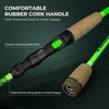 image:imageKastKing Zephyr DualTip Fishing Rod and Reel ComboSpinning amp Baitcaster ComboDual Tips Section for Different PowersIM6 Graphite 2Piece Rod with Extra TipSensitive amp PowerfulFreshwater FishingCast 70 M Mh Dualtip Rod  Right Handedgreen