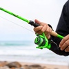 image:imageKastKing Zephyr DualTip Fishing Rod and Reel ComboSpinning amp Baitcaster ComboDual Tips Section for Different PowersIM6 Graphite 2Piece Rod with Extra TipSensitive amp PowerfulFreshwater FishingSpin 60 Ml M Dualtip Rod 2000 Reelgreen