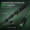 image:imageKastKing Zephyr DualTip Fishing Rod and Reel ComboSpinning amp Baitcaster ComboDual Tips Section for Different PowersIM6 Graphite 2Piece Rod with Extra TipSensitive amp PowerfulFreshwater FishingCast 70 M Mh Dualtip Rod  Right Handedblack