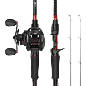 image:imageKastKing Brutus TwinTip Fishing Rod and Reel Combo Baitcaster Spinning amp Spincast Combos IM6 Graphite 2Piece Rod with Backup Tip Section EVA Handle Durable amp Sensitive Freshwater FishingCast Left Reel  66 M Rod2 Pcs  Extra Tip