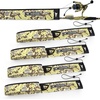image:imageKastKing MeshGuard Camo Neoprene Fishing Rod Socks Fishing Rod Sleeve Floating Rod Sleeves Adjustable Lanyard amp Builtin Hanging Loop Fits Casting Spinning and Fly RodsKhaki Camo 4 Pcs