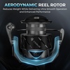 image:imageKastKing Verus Spinning Fishing Reel Lightweight Nylitech Body  UltraLightweight 621521Gear Ratio Aerodynamic Reel Rotor 101 Stainless Steel BB Lightweight Nylitech BodySilver