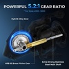 image:imageKastKing Verus Spinning Fishing Reel Lightweight Nylitech Body  UltraLightweight 621521Gear Ratio Aerodynamic Reel Rotor 101 Stainless Steel BB Lightweight Nylitech BodyBlack