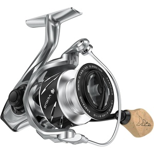 image:imageKastKing Verus Spinning Fishing Reel Lightweight Nylitech Body  UltraLightweight 621521Gear Ratio Aerodynamic Reel Rotor 101 Stainless Steel BB Lightweight Nylitech BodySilver