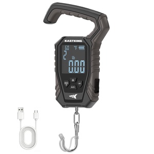 image:imageKastKing Weighmaster MechanicalDigital Fishing Scale 120 lb Capacity 25 Backlit Display HighPrecision Sensor 9 Weight Memory Temperature Detection IPX6 Waterproof Fishing GiftsA Black