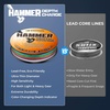 image:imageKastKing Hammer Depth Charge Sinking Braided Line Saltwater Trolling Line  LeadFree Nano Bismuth Coated Precise Depth Control Fast Sinking Made in the USA Color Changes Every 10 Yards 9Carrier100 Yds12 LB023mm