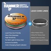 image:imageKastKing Hammer Depth Charge Sinking Braided Line Saltwater Trolling Line  LeadFree Nano Bismuth Coated Precise Depth Control Fast Sinking Made in the USA Color Changes Every 10 Yards 9Carrier200 Yds12 LB023mm