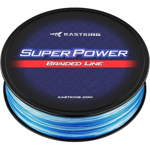 image:imageKastKing Superpower Braided Fishing Line  Abrasion Resistant Braided Lines  Incredible Superline  Zero Stretch  Smaller Diameter  A MustHave