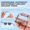 image:imageKastKing Alsea Bifocal Polarized Women Sunglasses PC Lens Grilamid FrameTransparent Gray Frame  Rose Gold Mirror