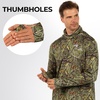 image:imageKastKing Mens Hoodie Shirt UPF 50 Long Sleeve Fishing Shirt UV Protection ShirtB Forest View With Neck Gaiter