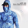 image:imageKastKing Mens Hoodie Shirt UPF 50 Long Sleeve Fishing Shirt UV Protection ShirtPsea Breeze With Neck Gaiter