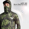 image:imageKastKing Mens Hoodie Shirt UPF 50 Long Sleeve Fishing Shirt UV Protection ShirtQwoodland With Neck Gaiter
