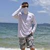 image:imageKastKing Performance UPF50 Fishing Hoodie for Men and WomenE Gray With Neck Gaiter