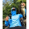 image:imageKastKing Performance UPF50 Fishing Hoodie for Men and WomenGblue With Neck Gaiter