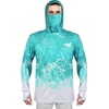 image:imageKastKing Performance UPF50 Fishing Hoodie for Men and WomenKturquoise Fade With Neck Gaiter