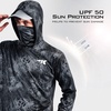 image:imageKastKing Performance UPF50 Fishing Hoodie for Men and WomenMblackout With Neck Gaiter