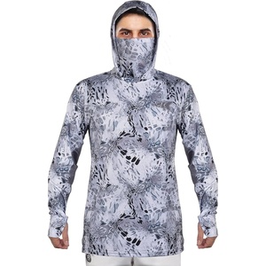 image:imageKastKing Performance UPF50 Fishing Hoodie for Men and WomenJsilver Mist With Neck Gaiter