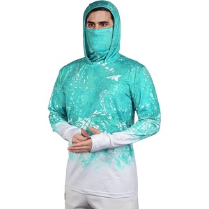 image:imageKastKing Performance UPF50 Fishing Hoodie for Men and WomenKturquoise Fade With Neck Gaiter