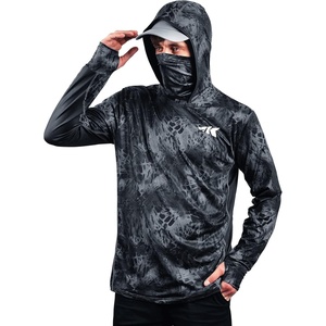 image:imageKastKing Performance UPF50 Fishing Hoodie for Men and WomenMblackout With Neck Gaiter