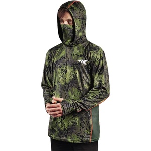 image:imageKastKing Performance UPF50 Fishing Hoodie for Men and WomenQwoodland With Neck Gaiter