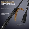 image:imageKastKing Lethal Phantom TwinTip Fishing Rod and Reel ComboLH Reel  72 MH Rod 2Piece  Extra Tip