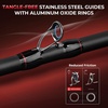 image:imageKastKing MaxSteel TwinTip Spinningamp Baitcaster Fishing Rod and Reel ComboCast 100 Size RH Reel  66 MH 2Piece  Extra Tip