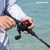 image:imageKastKing MaxSteel TwinTip Spinningamp Baitcaster Fishing Rod and Reel ComboCast 100 Size RH Reel  7 MH 2Piece  Extra Tip