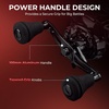 image:imageKastKing MaxSteel TwinTip Spinningamp Baitcaster Fishing Rod and Reel ComboCast 200 Size LH Reel  76 H 2Piece  Extra Tip