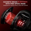 image:imageKastKing MaxSteel TwinTip Spinningamp Baitcaster Fishing Rod and Reel ComboCast 200 Size RH Reel  76 H 2Piece  Extra Tip