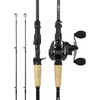 image:imageKastKing Spartacus II Plus TwinTip Fishing Rod and Reel ComboCast RightHand Reel  66 M 2Piece  Extra Tip