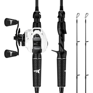 image:imageKastKing Lethal Phantom TwinTip Fishing Rod and Reel ComboLH Reel  72 MH Rod 2Piece  Extra Tip