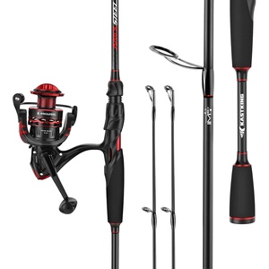 image:imageKastKing MaxSteel TwinTip Spinningamp Baitcaster Fishing Rod and Reel ComboSpin 2000 Reel  6 M 2Piece  Extra Tip