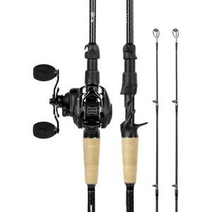 image:imageKastKing Spartacus II Plus TwinTip Fishing Rod and Reel ComboCast LeftHand Reel  66 M 2Piece  Extra Tip
